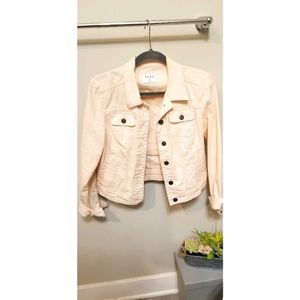 Women's pink denim jacket